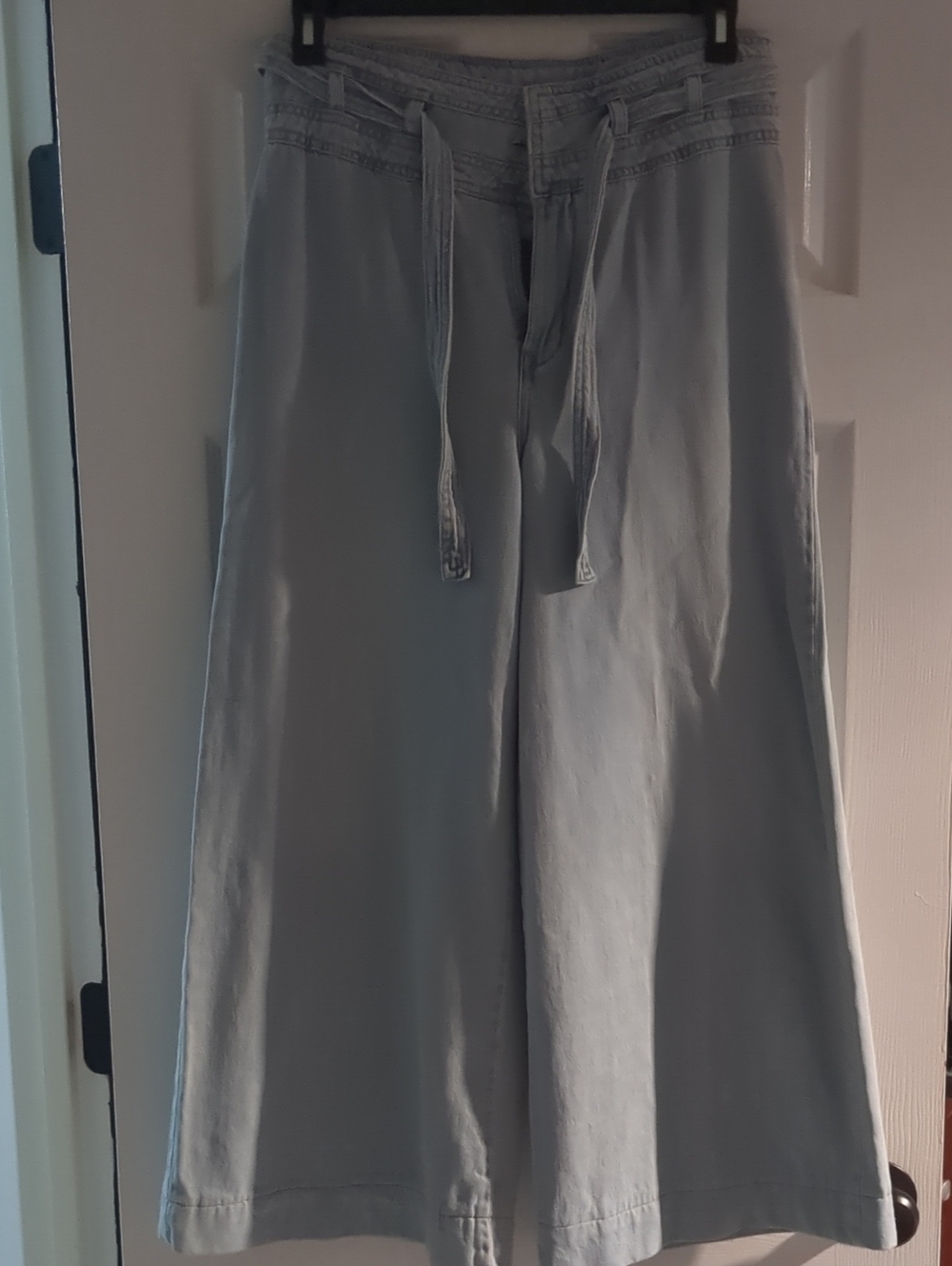 Vintage Free People Light Blue Denim Wide-Leg Women’s Pants
